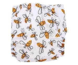 Pañal Braga Reutilizable de Algodón para Niño Niña, Entrenamiento | Estampado de Abeja, Suave Piel, Uso en Cuna y Aprendizaje, para Familias Eco