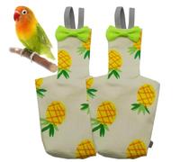 Pañal de papel suave, pañales para pájaros para palomas, ropa reutilizable lavable, 2 pañales de entrenamiento para mascotas, forro suave, a prueba de fugas para periquitos, cockatiel, macaw pigeon
