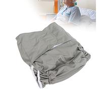 Pañal de tela para adultos, circunferencia de la cintura 66-128 cm, ropa interior lavable, grande, reutilizable, para adultos, cubrepañales de protección contra la incontinencia, ropa interior para hombres o mujeres (gris)