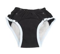 Pañal de Tela para Incontinencia para Adultos, Cómodo Pañal para Adultos Reutilizable de Algodón Negro Fácil de Poner y Quitar para Personas Mayores para el Día a Día (M)