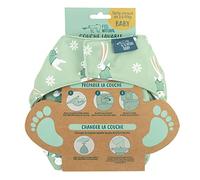 Pañal lavable Louise Conejo - Inserto absorbente cosido - para bebé de 3 a 17 kg - Protección impermeable para nacimiento, niño reutilizable - Higiene y aprendizaje de la limpieza