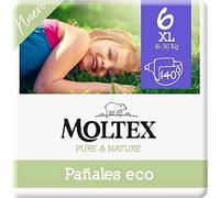 Moltex Pure Nature Pañal T6 35 Uds - Pañal ecológico talla 6 XL transpirable
