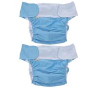 Pañal para Adulto Lavable Reutilizable 2 Piezas Azul Poliéster