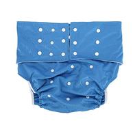 Pañal para Adultos Lavable, Pañal para Adultos, para el Cuidado de la Incontinencia Paño para Pañales con Bolsillo Ajustable sin Fugas Lavable, Pañal de Tela Fácil de Secar,(azul oscuro)