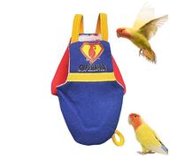 Pañal para loros - Arnés de tela ajustable para pañales para pájaros con forro y correas de hombro, ropa protectora impermeable para loros - Ropa de loro para pájaros y loros