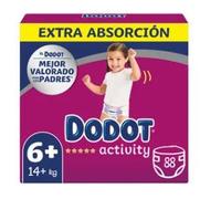 LOGAN Pañal talla 6+ para bebés de + de 14 kilogramos DODOT Activity 88 uds.