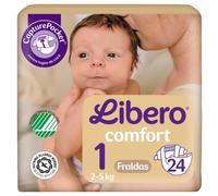 Pañales Abiertos Libero Comfort 1 (2-5 kg) x24