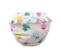 Pañales Agua, Bañador Pañal Bebe Niño Niña Reutilizable, Lavables Pantalones Bañadores Protección UV, Pañales de Agua Bebé para Nadar con Estampado de Lindo, Pantalones de Entrenamiento Natación