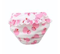 Pañales Agua, Bañador Pañal Bebe Niño Niña Reutilizable, Lavables Pantalones Bañadores Protección UV, Pañales de Agua Bebé para Nadar con Estampado de Lindo, Pantalones de Entrenamiento Natación