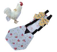 Pañales De Pato De Pollo para Mascotas Paño De Aves De Corral Lavable, Reutilizable Y Ajustable para Gallina De Pato De Ganso Artículos de Salud [M Flor Azul]