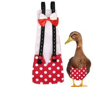 Pañales de pato, pañales de pollo, pañales de pollo lavables, pañales lavables para pollo para mascotas, pañales ajustables para patito, ropa con pajarita para aves de corral
