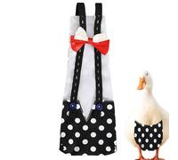 Pañales de pollo, pañales para patos | Pañal de pollo lavable,Pañales de pato reutilizables con pajaritas, pañales para mascotas de tela impresa lavable para aves de corral