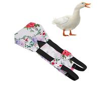 Pañales de Pollo para Mascotas, pañales Sueltos con diseño de cinturón Apretado, Reutilizables, Lavables Pato Tela Transpirable con Pajarita para Mascotas, Pollo, Pato de Ganso (Metro)