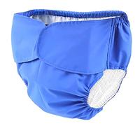 Pañales De Tela Lavables Adultos, Pañales A Prueba De Fugas, Transpirables, No Húmedos, Unisex, Pueden Reemplazar Completamente Los Pañales De Papel, Ajustables,Azul,XL