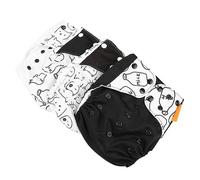 Pañales de Tela, Pañales de Tela Recién Nacido 4pcs Cubiertas para Bebés Lavables Cubierta Recién Nacidos Reutilizables para Niños Niños Niñas (A)