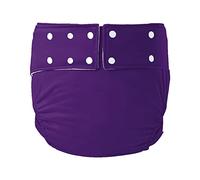 Pañales de tela para adultos, reutilizables, sin fugas, contra la incontinencia, morado, 72-92 cm