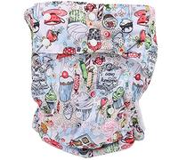 Pañales de Tela para Adultos, Tela Suave y Transpirable, con Pañales de Bolsillo Reutilizables sin Fugas para Personas con Incontinencia (A52)