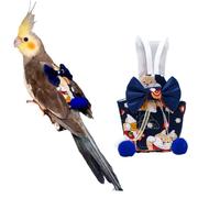 Pañales de vuelo para pájaros, pañales para loros para periquitos monje, cacatúas, disfraz de loro, pañal de entrenamiento para pájaros, ropa de forro (S, azul-B)