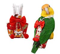 Pañales de vuelo para pájaros, pañales para loros para periquitos monje, cacatúas, disfraz de loro, pañal de entrenamiento para pájaros, ropa de forro (M, rojo-C)