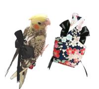 Pañales de vuelo para pájaros, pañales para loros para periquitos monje, cacatúas, disfraz de loro, pañal de entrenamiento para pájaros, ropa de forro (L, negro)