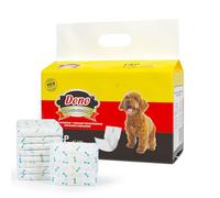 Pañales Desechables para Perros DONO Paquetes para Perros machos Pañales Suaves para Mascotas Masculinos absorbentes, pañales Extra pequeños con indicador de Humedad 14PCS