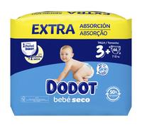 Pañales Dodot Bebé Seco Talla 3+ (7-11kg) - 66 Unidades con Extra Absorción y Máxima Comodidad ROUA