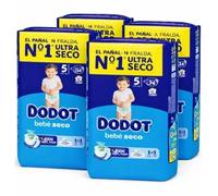 Pañales Dodot Bebe seco Talla 5 . Pack Súper Ahorro 216 und (4x54)