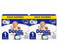 Dodot Pañales Sensitive Talla 1 (2-5 kg), 336 Unidades, con Toallitas Pampers Aqua Pure de Regalo