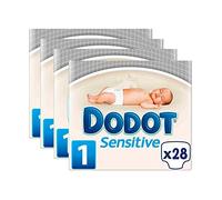 PAÑALES DODOT SENSITIVE T1 R.NACIDO CAJA 112 Unidades DE 2 a 5 KG