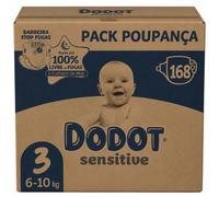 Pañales Dodot Sensitive T3 168 Un - Suavidad y Protección