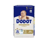 Dodot Sensitive Talla 1 (2-5 kg) Caja 116 Pañales | Protección Suave para Recién Nacido | Máxima Absorción y Cuidado del Bebé
