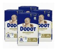 Pañales Dodot Sensitive Talla 1 (2-5 kg) Pack Súper Ahorro 232 uds (4x58) Alta Absorción y Suavidad Recién Nacido