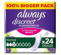 Pañales Higiénicos Incontinencia Urinaria Discreet Normal Big Pack 24 Pieza