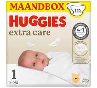 Pañales Huggies Baby Extra Care, Talla 1 (2-5 kg), 4 x 28 unidades