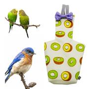 Pañales lavables para pájaros | Combinación de vuelo impermeable con almohadillas de algodón suave, protección reutilizable anti-Peci-Peci para periquitos, loros inseparables y promedio en interiores