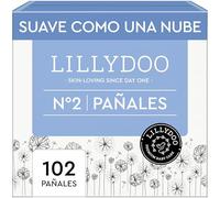 Pañales LILLYDOO, talla 2 (4+ kg), 102 uds., con protección contra fugas