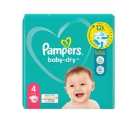 Pampers Baby-Dry tamaño 4, 30 pañales, hasta 12 horas de protección contra fugas, 9 kg - 14 kg.