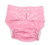 Pañales para adultos reutilizables lavables en 5 colores, impermeables y transpirables, adecuados para ancianos, discapacitados, mujeres embarazadas y otros adultos que tienen problemas(Rosa)