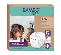 Pañales para bebé Bambo Nature Talla 5-12 a 18kg (PACK 6 X 22UN)