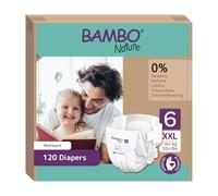 Pañales para bebé Bambo Nature Talla 6-16+kg (Pack 6 X 20Un)