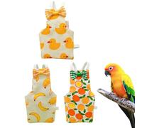Pañales para pájaros - Ropa para pájaros Calopsite - 3 piezas banda ajustable ropa animales domésticos para interiores casa jardín Halloween