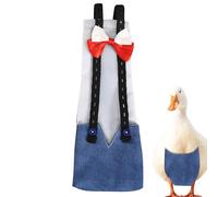 Pañales para pato,Pañales para pollo | Pañal reutilizable para pato, lavables para pollos para mascotas, pañales ajustables para patitos con pajarita para aves de corral