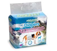 Arquivet Pañales para Perros Macho - Talla S-M 30-46cm - 12 Unidades