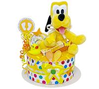 Pañales para tartas/PAMPERS Tarta > > Pluto, Baby regalo para niñas y niños en un bonito tono amarillo (Neutral)//regalo para nacimiento, bautismo, Baby Party//Original y práctico regalo para bebés