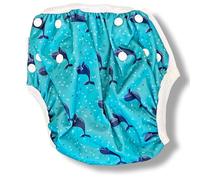 Pañales Reutilizables para Nadar para Bebés,entrenamiento para Bebés Lavables,Pañales para Nadar para Bebés para Piscina o Playa. TetebyNoa (1 Azul verdoso)