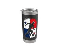 Panamá, bandera, silueta, orgullo de Panamá, amante de los deportes Vaso térmico de acero inoxidable de doble pared