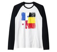 Panamá Bélgica Media Bandera Panameña Belga Jersey Camiseta Manga Raglan