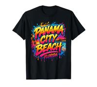 Panama City Beach Florida Colorido Graffiti Art Camiseta