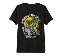 Panama City Beach Florida USA Divertido Manatí Diseño Cocodrilo Camiseta Premium