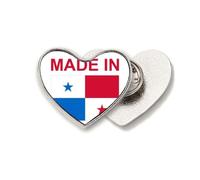 Panama Country Love - Broche de metal con diseño de corazón